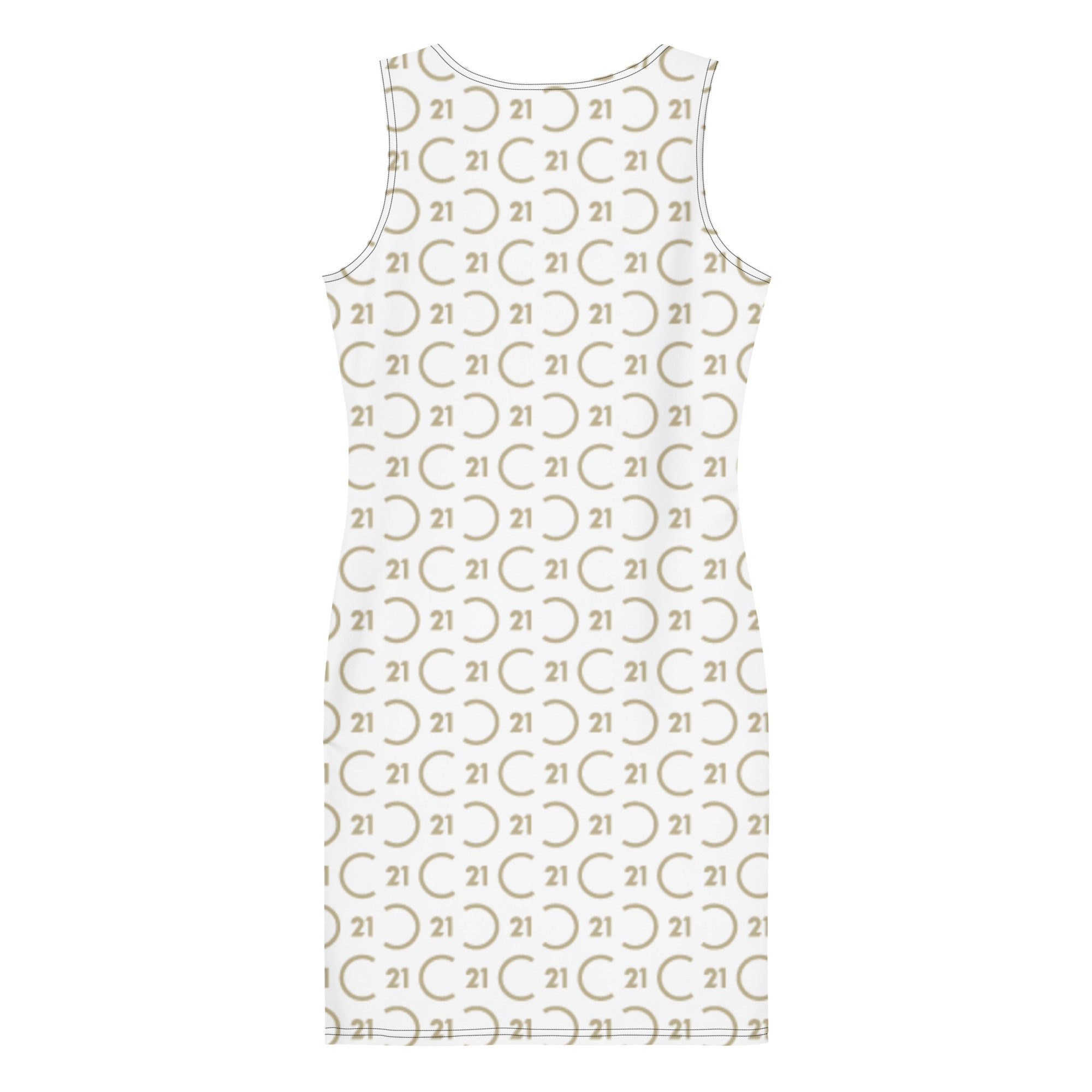 C21 Seal Pattern White Sublimation Cut & Sew Dress