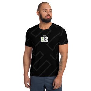 Open image in slideshow, BE3 Geo All-Over Print Men&#39;s Athletic T-shirt
