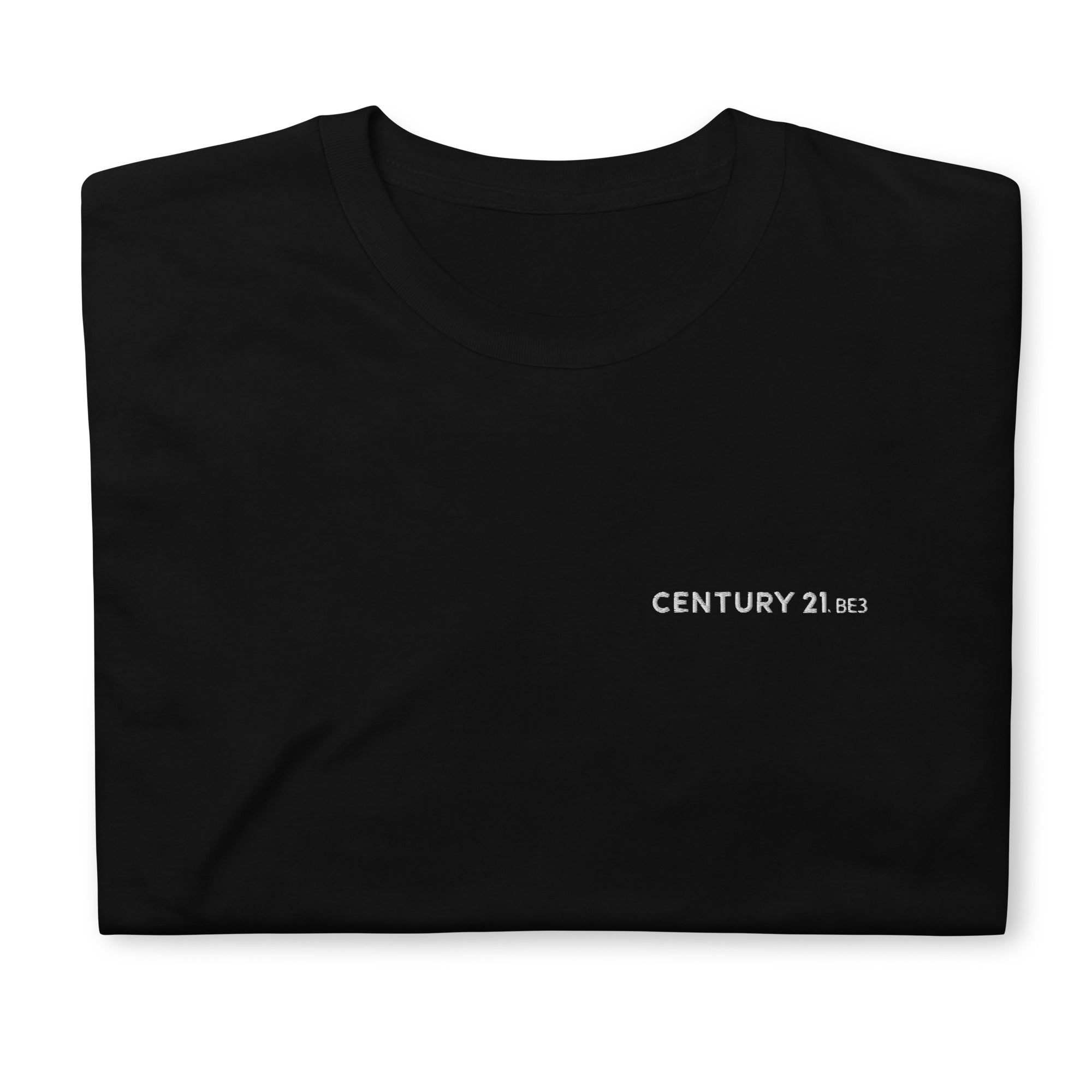 Century 21 BE3 Embroidered Word Seal Short-Sleeve Men's T-Shirt