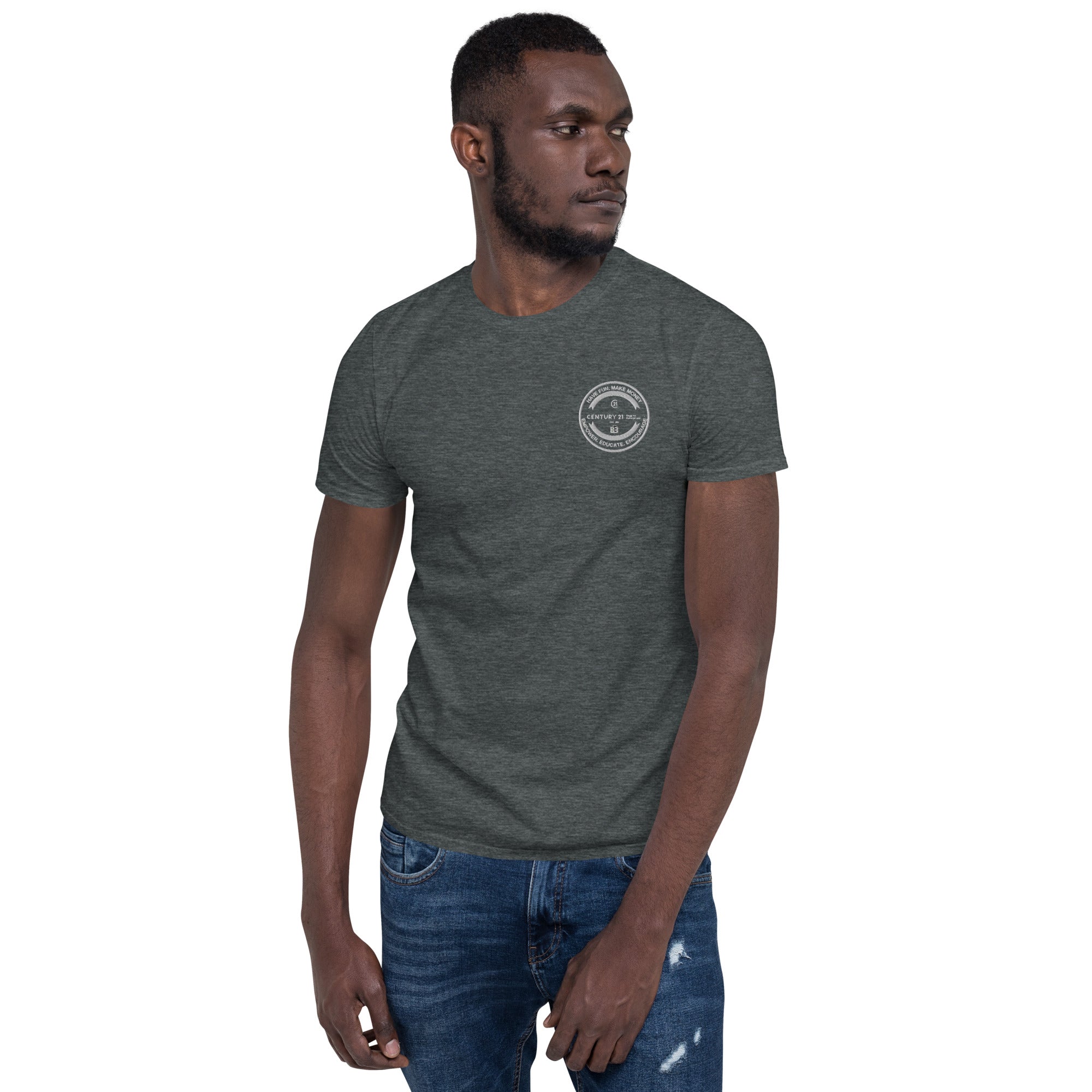 C21 Beggins Embroidered Cirlce Seal Short-Sleeve T-Shirt