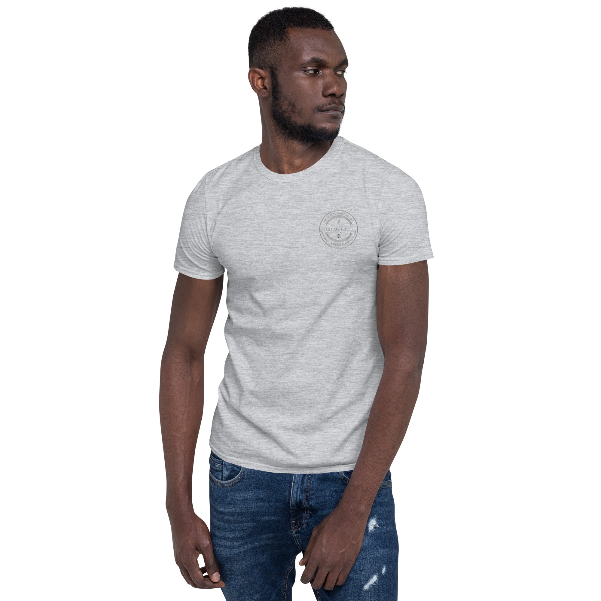 C21 Beggins Embroidered Cirlce Seal Short-Sleeve T-Shirt