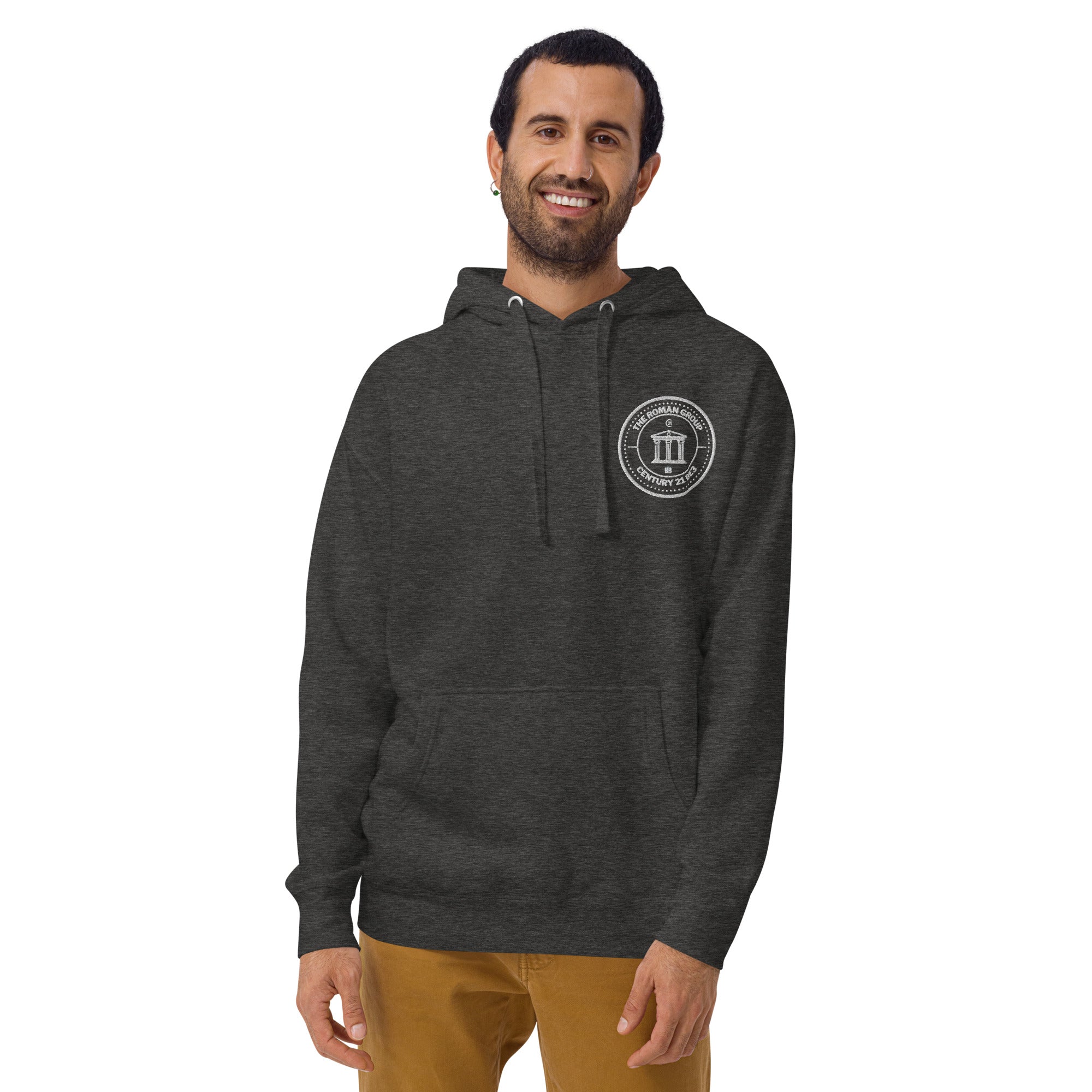 Roman Group Embroidered Circle Logo Unisex Hoodie